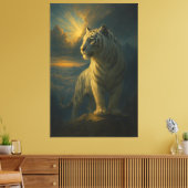 Majestueuze Witte Tijger – Fine Art Print (Insitu (Woonkamer))