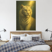 Majestueuze Witte Tijger – Fine Art Print (Insitu (Slaapkamer))