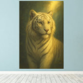 Majestueuze Witte Tijger – Fine Art Print (Insitu (Houten vloer))