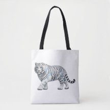 Majestueuze Witte Tijger Wildlife Kunst Tas
