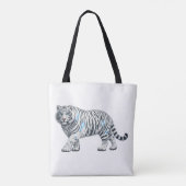 Majestueuze Witte Tijger Wildlife Kunst Tas (Achterkant)