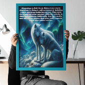 Majestueuze witte wolven rusten poster