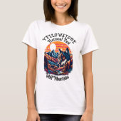 Majestueuze wolf met bergtop t-shirt (Voorkant)