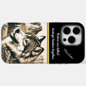 Majestueuze wolf neergestreken in sereen berglands Case-Mate iPhone case (Achterkant (horizontaal))