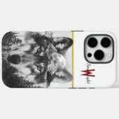 Majestueuze wolf staart onder een stralende volle Case-Mate iPhone case (Achterkant (horizontaal))