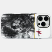 Majestueuze wolf staart over maanverlichte bosland Case-Mate iPhone case (Achterkant (horizontaal))