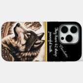 Majestueuze wolf staart over sereen berglandschap Case-Mate iPhone case (Achterkant (horizontaal))