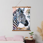 Majestueuze Zebra in Waterverf Hangend Wandkleed (Slaapkamer)
