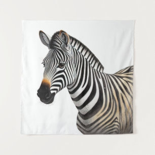 Majestueuze Zebra Portret Realistische Wildlife Ar Wandkleed
