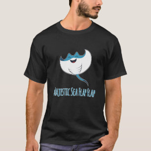 Majestueuze Zeeen flap Manta Ray Dieren van de T-shirt