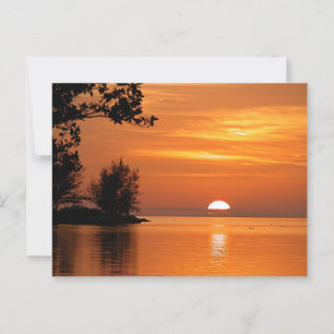 Majestueuze zonsondergang bij Florida Keys Briefkaart