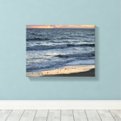 Majestueuze zonsopgang boven de oceaan canvas afdruk (Insitu (Houten vloer))