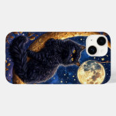 Majestueuze zwarte kat rustend Case-Mate iPhone case (Achterkant (horizontaal))