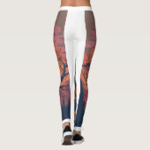 Majestueuze zwarte panter leggings (Achterkant)