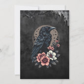 Majestueuze zwarte raaf kaart (Achterkant)