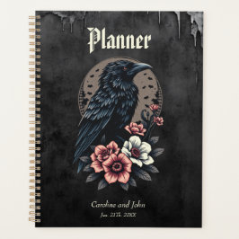 Majestueuze zwarte raaf planner