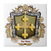 Majesty Family Crest Achternaam Tegeltje (Voorkant)