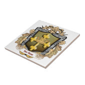 Majesty Family Crest Achternaam Tegeltje (Zijkant)