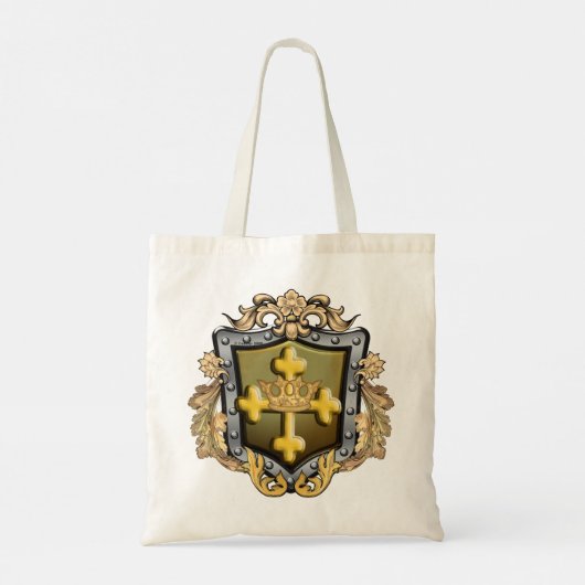 Majesty Family Crest Achternaam Tote Bag (Achterkant)