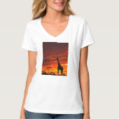 Majesty in Focus — The Eternal Giraffe T-shirt (Voorkant)