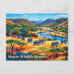 Majete Wildlife Reserve Malawi Briefkaart