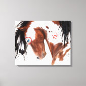 Majetic Paint Horse Art van BiHrLe Canvas Afdruk (Voorkant)