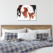 Majetic Paint Horse Art van BiHrLe Canvas Afdruk (Insitu (Slaapkamer))