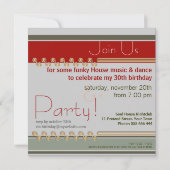 Majeztik Party Birthday Invitation Kaart (Achterkant)