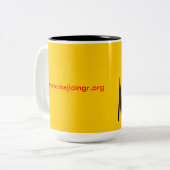 MAJIC-mok koffie Tweekleurige Koffiemok (Voorkant links)