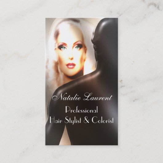 Majikdew Haarstylist Salon Professional 3,5 x 2,0  Visitekaartje (Voorkant)