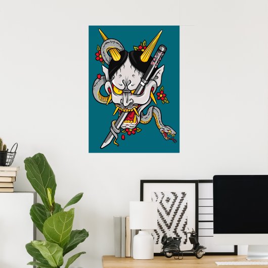 Majima Goro Hannya Poster (Thuiskantoor)
