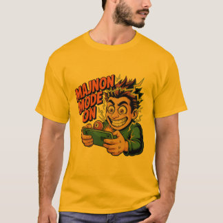 MAJNON MODE ON – Funny Gamer with 8‑Ball T T-shirt