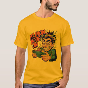 MAJNON MODUS AAN – Grappige Gamer met 8‑Bal T T-shirt