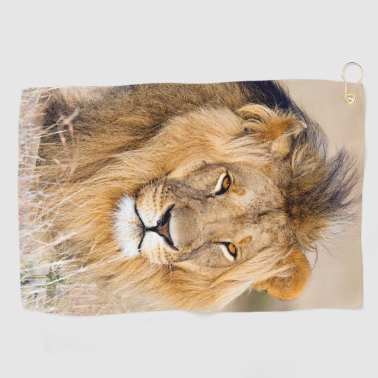 Majoen wild dier portret foto golfhanddoek (Horizontaal)