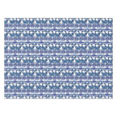 majolica, blauw en wit, porselein, tafelkleed (Voorkant (Horizontaal))