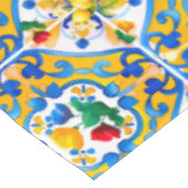 Majolica, blauwe tegels, Siciliaanse tegels, Keram Tafelkleed (Gekanteld)