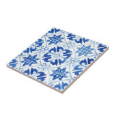 Majolica, blauwe tegels, Siciliaanse tegels, Keram Tegeltje (Zijkant)