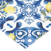 Majolica, citroen, Siciliaanse tegels, keramische  Lange Tafelloper (Hoek)