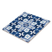 Majolica, citroen, Siciliaanse tegels, keramische  Tegeltje (Zijkant)