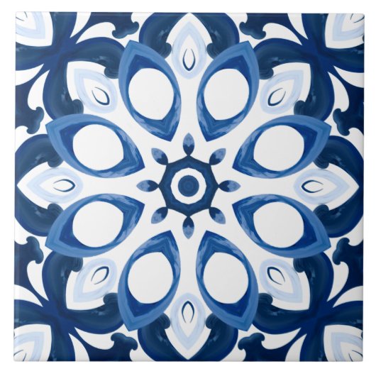 Majolica, citroen, Siciliaanse tegels, keramische  Tegeltje (Voorkant)