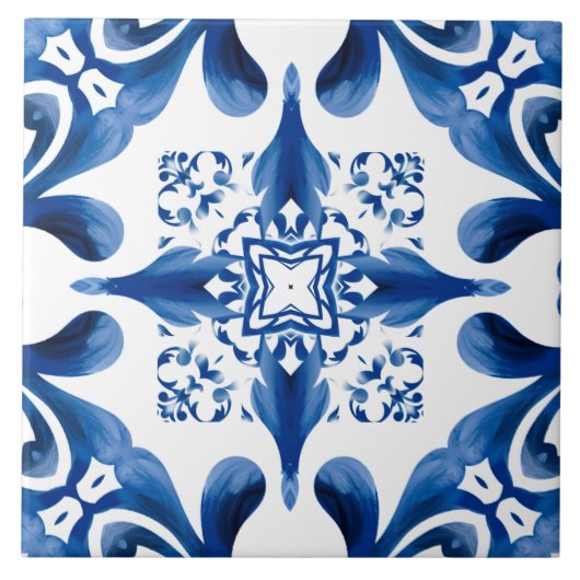 Majolica, citroen, Siciliaanse tegels, keramische  Tegeltje (Voorkant)