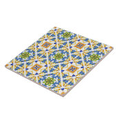 Majolica, citroen, Siciliaanse tegels, keramische  Tegeltje (Zijkant)