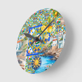 Majolica, citroen, Siciliaanse tegels, Ronde Klok (Hoek)