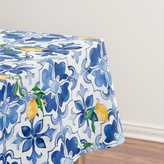 Majolica, citroen, Siciliaanse tegels, Tafelkleed (Voorbeeld)