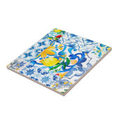 Majolica, citroen, Siciliaanse tegels, Tegeltje (Zijkant)