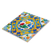 Majolica, citroen, Siciliaanse tegels, Tegeltje (Zijkant)