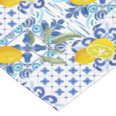 Majolica,citroenen,mediterrane tegels tafelkleed (Gekanteld)