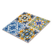 Majolica, citroenen, Siciliaanse tegels Tegeltje (Zijkant)