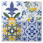 Majolica, citrus, mediterrane tegels tegeltje (Voorkant)