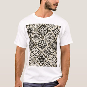 Majolica Islamitische Tegel Patchwork T-shirt